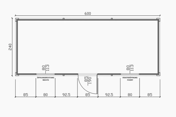 20 Fuß Bürocontainer Classic-Line - Afbeelding 7